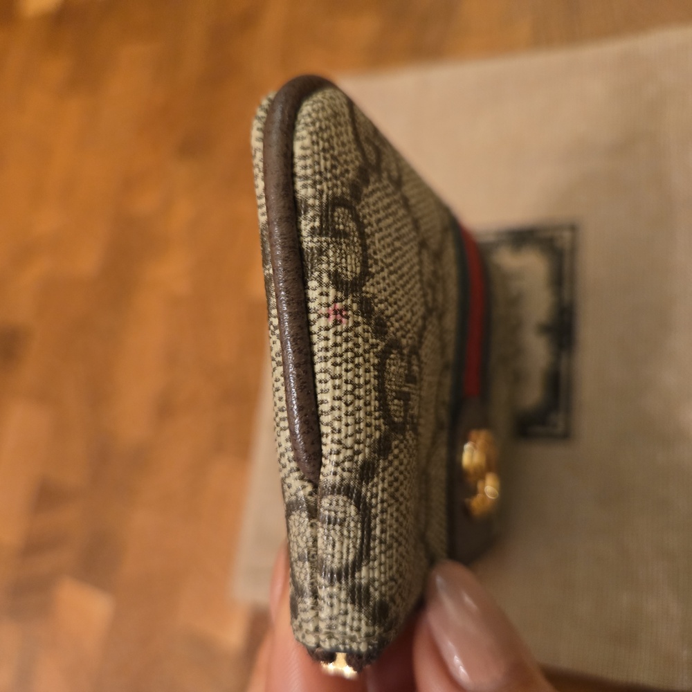 Gucci Beige and Brown Monogram Pouch - Picture 11 of 14
